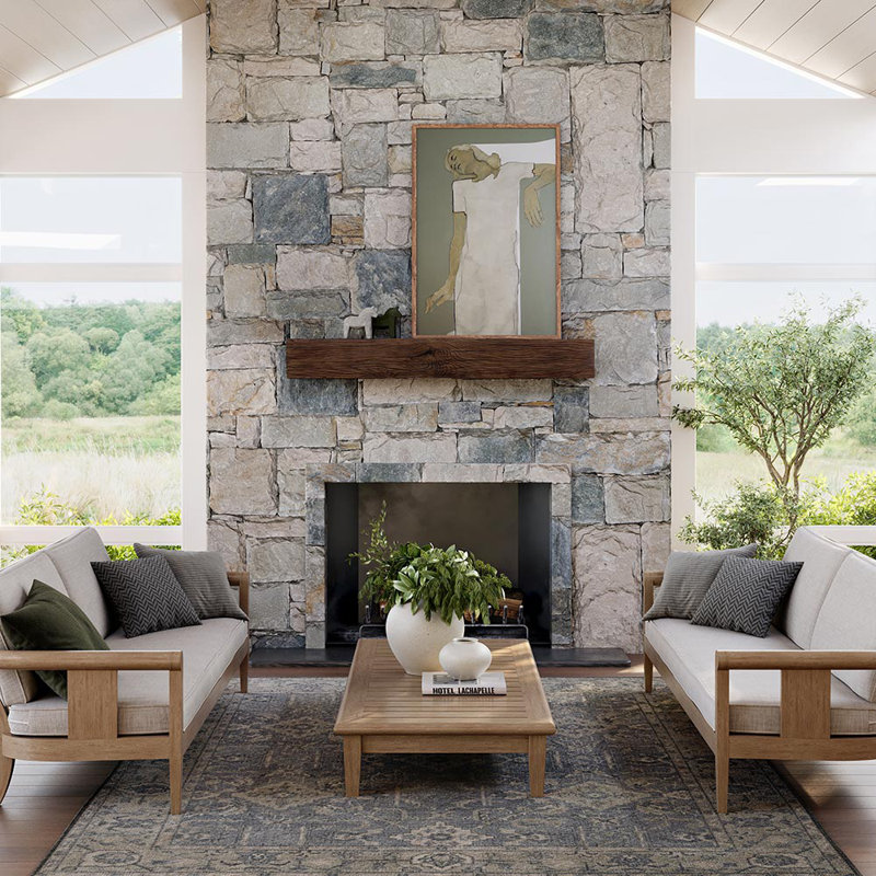 Thermastone Concrete Fireplace Mantel Shelf | Classic Style, 60"