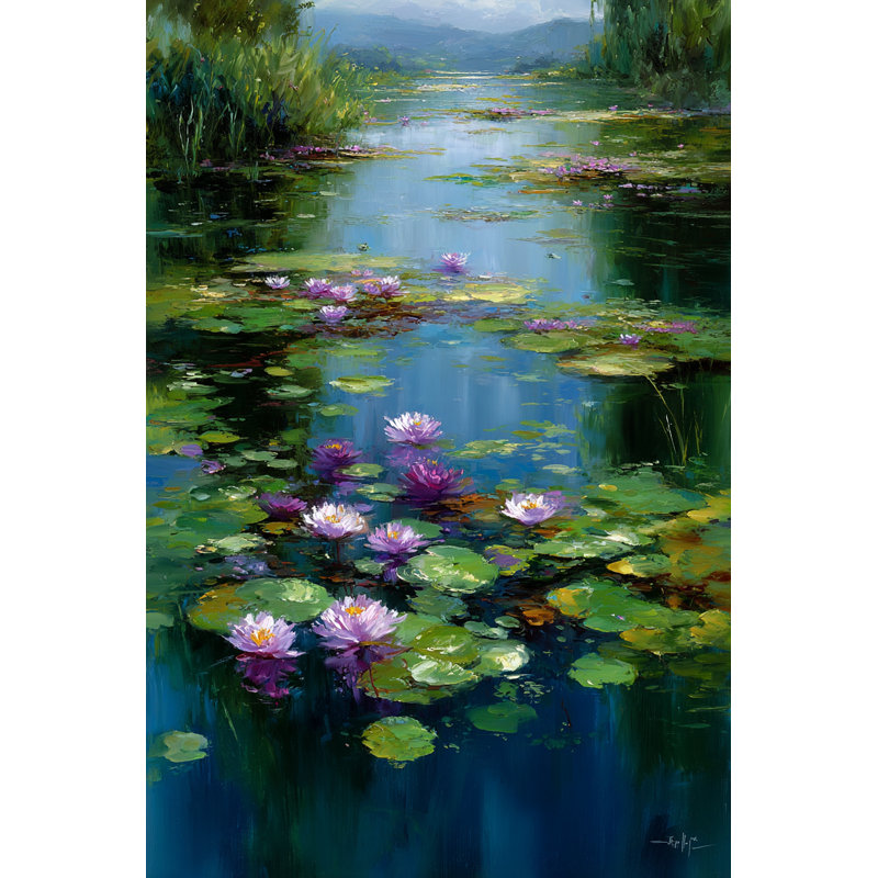 River River Passage, art mural sur toile tendue, H 36 po x l 24 po x P 1,5 po