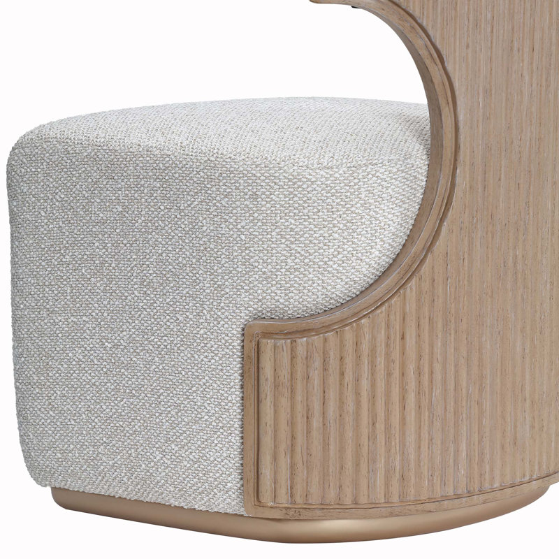 West Kensington Vanity Chair, Medium Yellow Wood