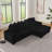 Sleeper Sectional (Black)-378743026