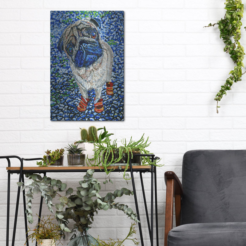 "Bottes" par Melissa Symons, H 16 po x l 12 po