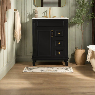 Meuble-lavabo 24 po avec lavabo en céramique