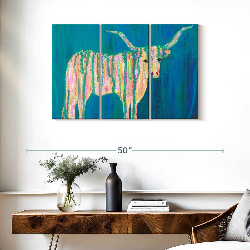Brampt Texas Longhorns, 24" H x 38" W