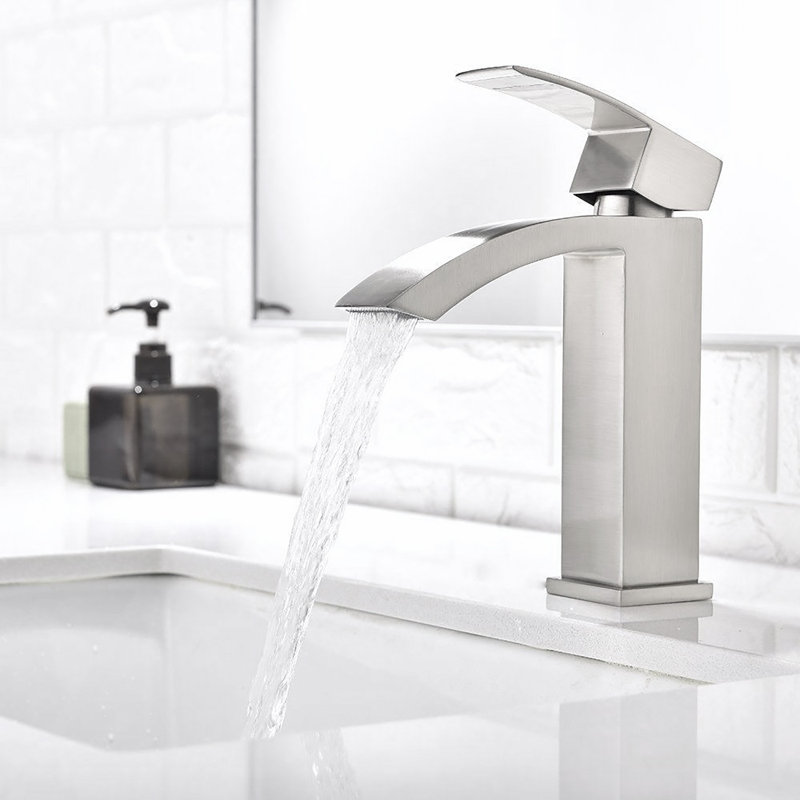 Single Hole Bathroom Faucet, Brushed Nickel