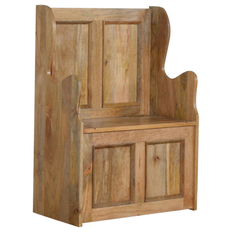 Solid Wood Storage Bench