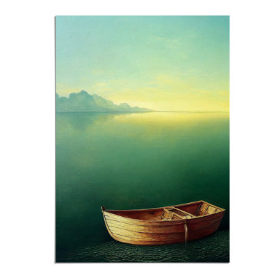 Boat on the Ocean Watercolour No.1 - Wall Art