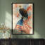 Art mural encadré sur toile - Fleurs de la Tour Eiffel pour chambre à coucher - 16 po x 24 po-1771853876-1771853867
