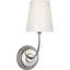 Vendome Single Sconce with White Glass-66560717