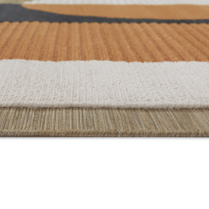 Tapis rectangulaire intérieur / extérieur 5 pi 3 po x 7 pi Jovar Rectangle