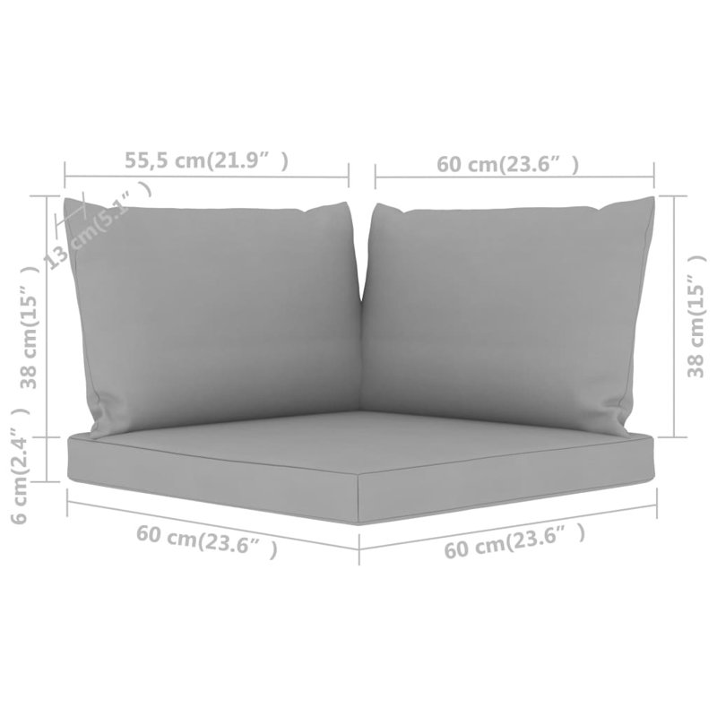 Outdoor Seat / Back Cushion, Gray