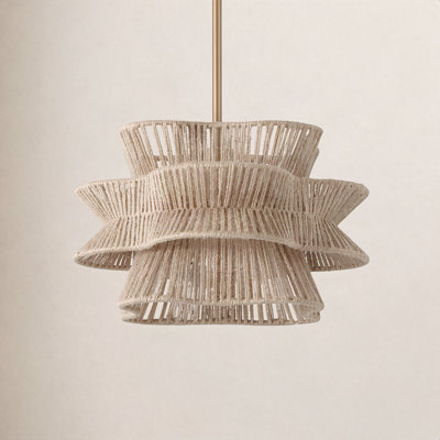 Towne 1 - Light Dimmable Woven Rope Pendant