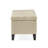 Button - Tufted And Diamond - Stitched Storage Ottoman, Beige-790358466