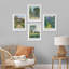 «Spring Summer Pastel Country Fields Nature», reproduction encadrée sur papier, 4 pièces-97770412-97770411