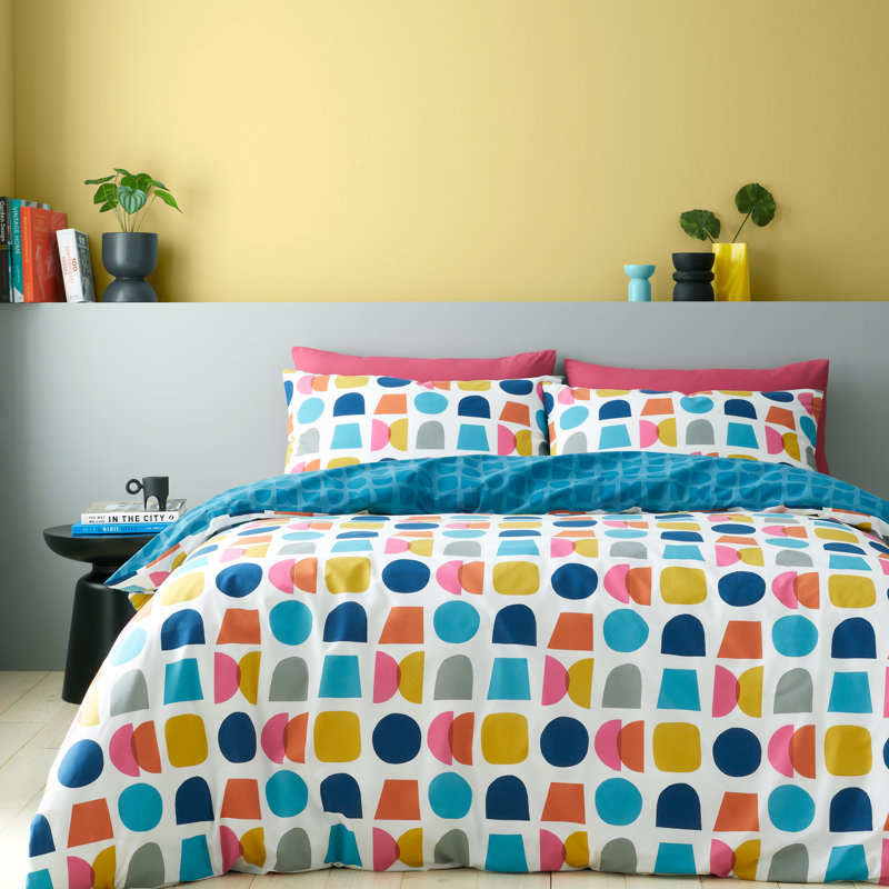 Connect Geo Reversible Duvet Cover Set, King