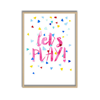 Pop Art & Retro Let's Play by Treechild Framed Art