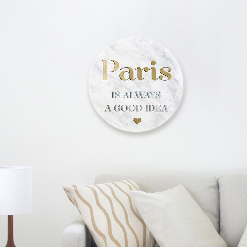 Always A Good Idea Pearl Circle Print, 20" H x 20" W 