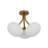 Dollinda 16'' Modern Sputnik Glass Globe Semi Flush Mount-1223553956