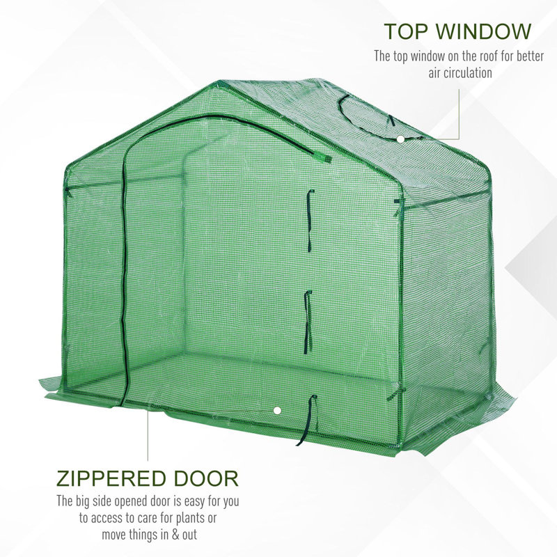 Serre Iluminado à accès direct, H 65 po x l 70,75 po x P 39,25 po, Vert