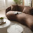 Yazgur 93.6" Curved Modern Upholstered Sofa-2107265158
