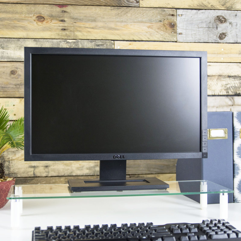 Support de bureau ergonomique en verre