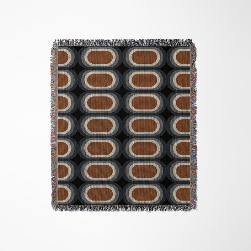 Jeté Speck, Orange brûlé, L 70 po x l 50 po