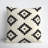 Jada Geometric Cream/Black Square Throw Pillow-1342790201