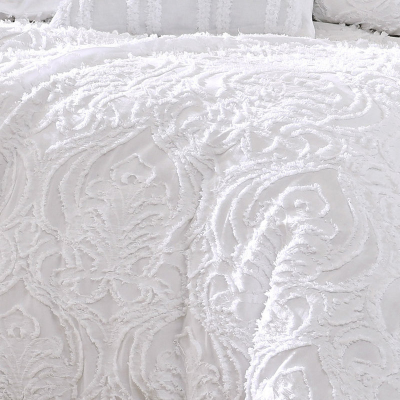 Ensemble d'édredon en microfibre 6 pièces, Édredon de très grande taille et 5 pièces suppl, Blanc