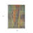 3' X 5' Orange And Teal Blue Abstract Washable Indoor Outdoor Area Rug