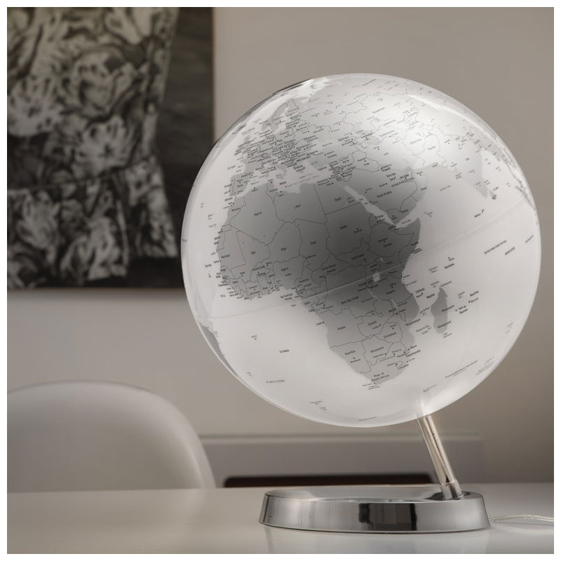 Plastic / Acrylic Tabletop Globe, Coral 