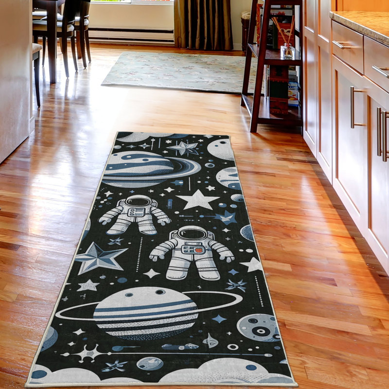 Machine Printed 229cm X 79cm Area Rug