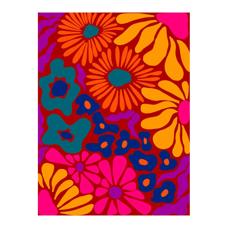 Tapis décoratif multicolore multicolore, Rectangle 3'3" x 4'11" Rug Pad Included