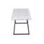Yerres 4 Person Dining set - a Rectangular Extendable Dining Table with Metal Legs and a Set of 4 Quilted Velvet Dining Chairs for Dining Room - Modern Dining Table Set-1652484259-1652484265