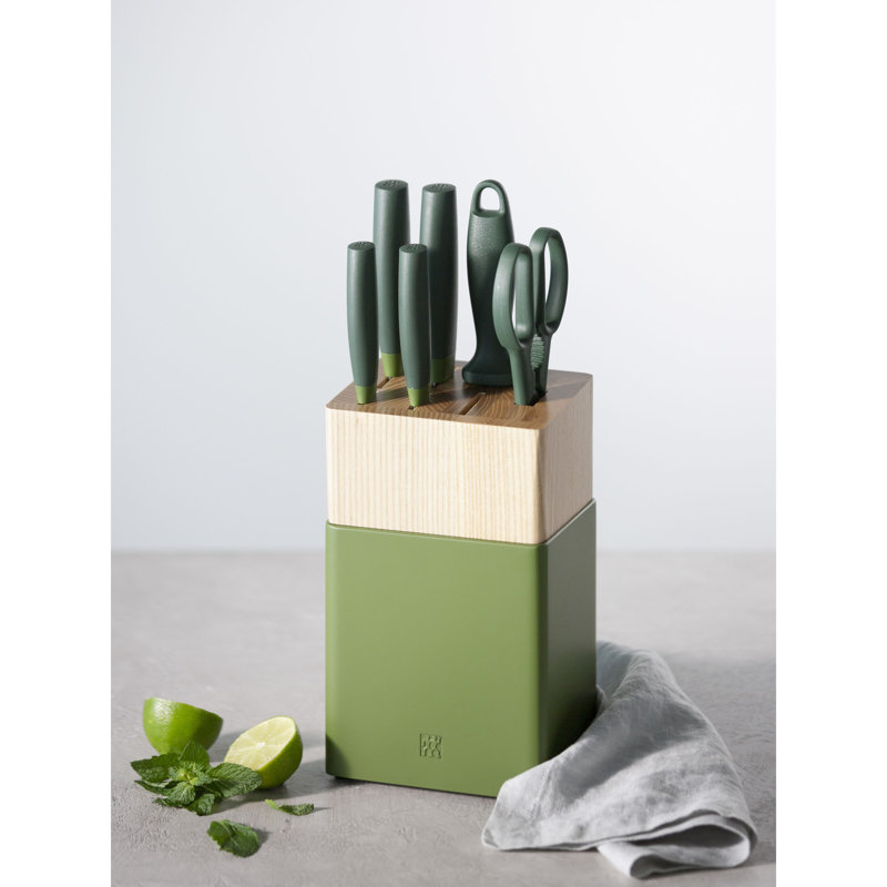 Zwilling Now S 8-piece Knife Block Set, Lime Green