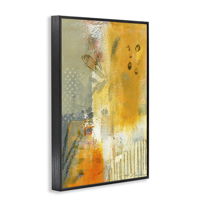 «Complex Rustic Abstraction», art de la giclée encadrée par Pamela K. Beer, H 18 po x l 12 po, Giclée encadrée noir minuit