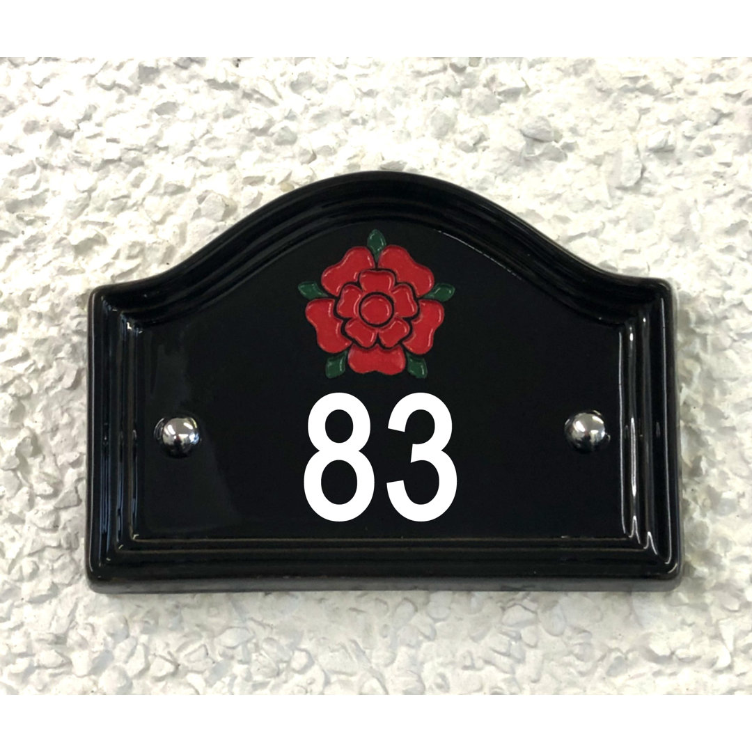 17cm Walsham Flush Mount House Number