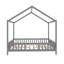 Lit de style maison basse avec rideaux-885806937-884545999