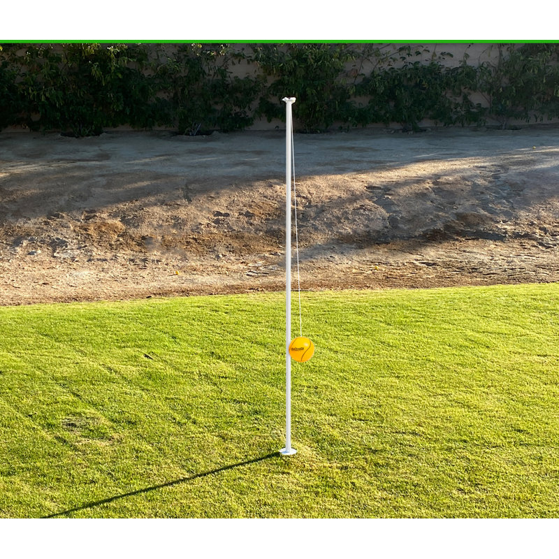 Gosports Tetherball Game Set, Complete Tetherball Setup With Ball, Rope And Pole - Great For Backyard Fun
