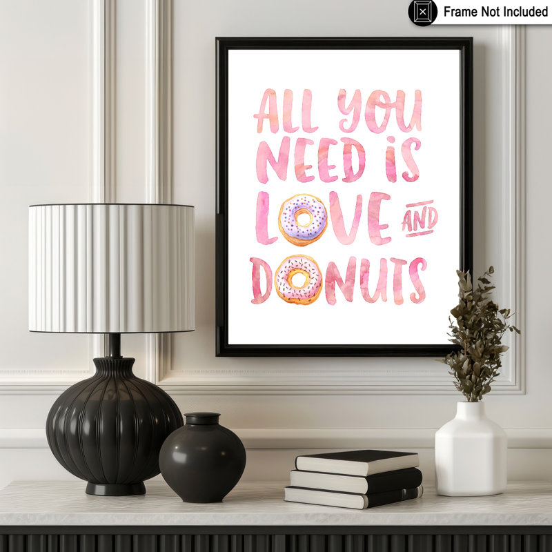 Love and Donuts, Sans cadre, Affiche, H 18 po x l 24 po