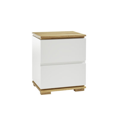 Whitemore 48cm W Solid Wood Bedside Table