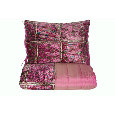 Cheta Traditional Silk Paisley Coverlet