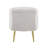 Ottoman In Gold Metal And Light Grey Fabric With Storage-962586166
