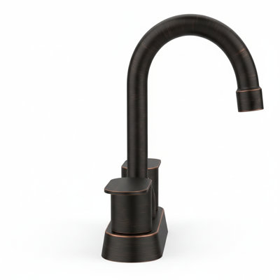Double Handle High-Arc Centerset Bathroom Faucet