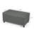 Linen Blend Upholstered Storage Bench-1864597437