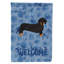 Caniche en polyester à 2 côtés 40 x 28 po standard welcome drapeau maison-957492994