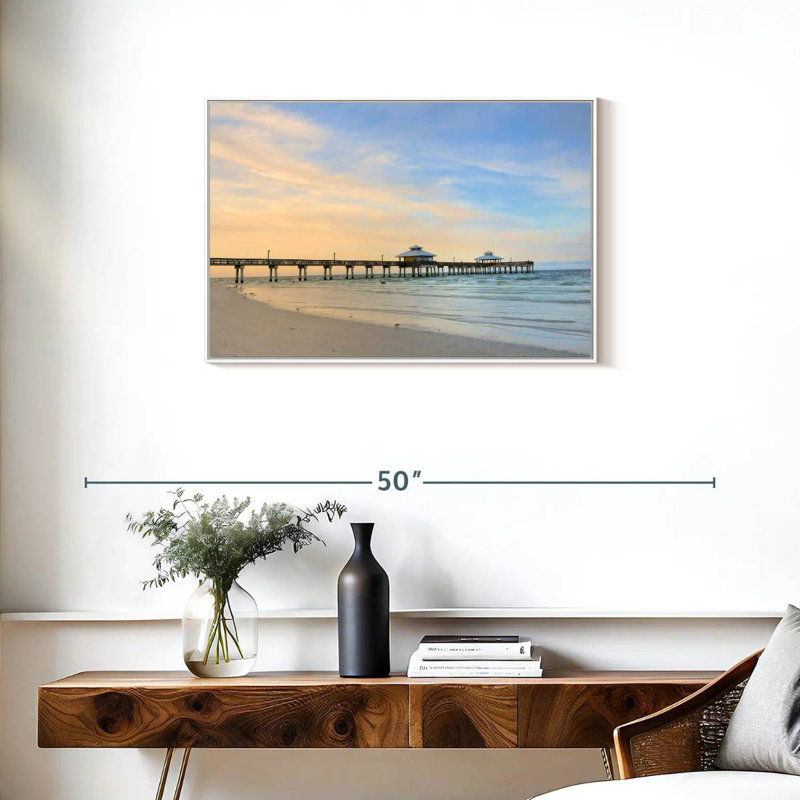 Fort Myers, Floride, Cadre flottant blanc, 31 po x 21 po