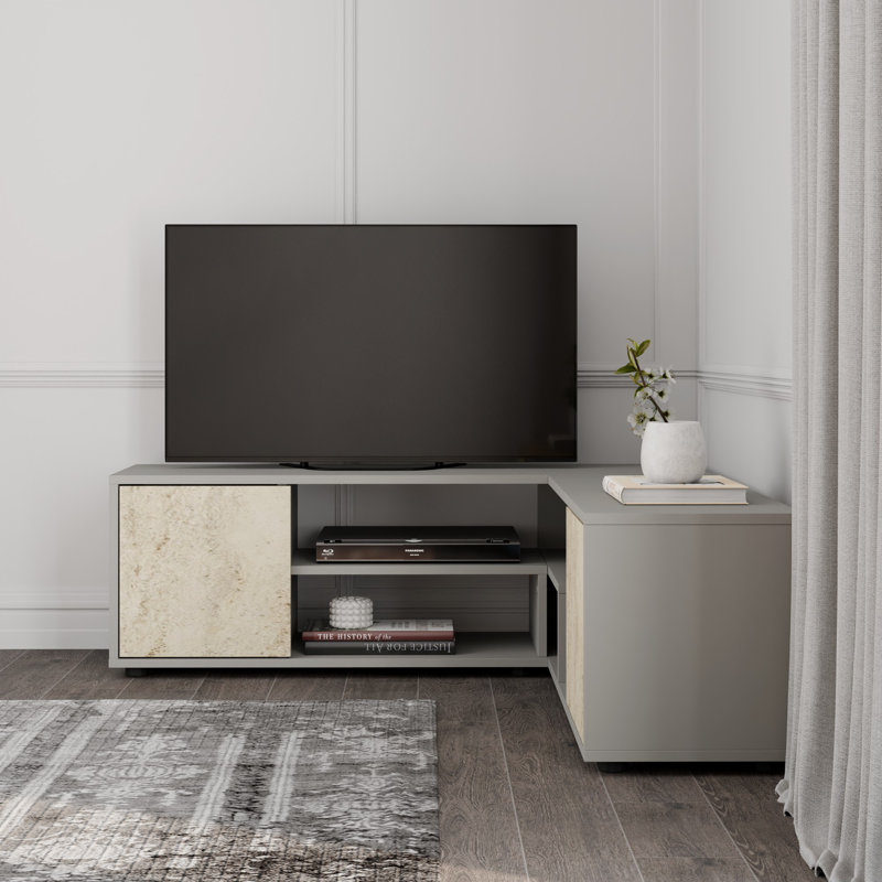 Ballarie Unfinished TV Stand for TVs up to 50", Grey