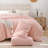 Fluffy Comforter Set 3 Pieces- All Seasons Heavy Faux Fur Comforter With Two Pillowcases-116802361-116802369