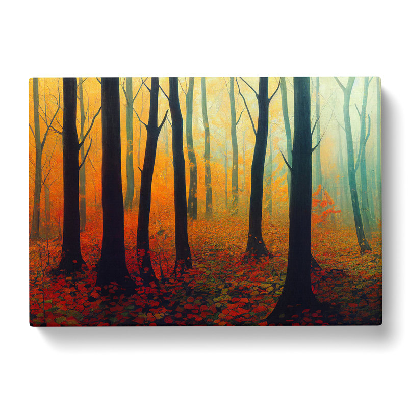Hopeful Autumn Forest - Wrapped Canvas, 35cm H x 50cm W x 3cm D