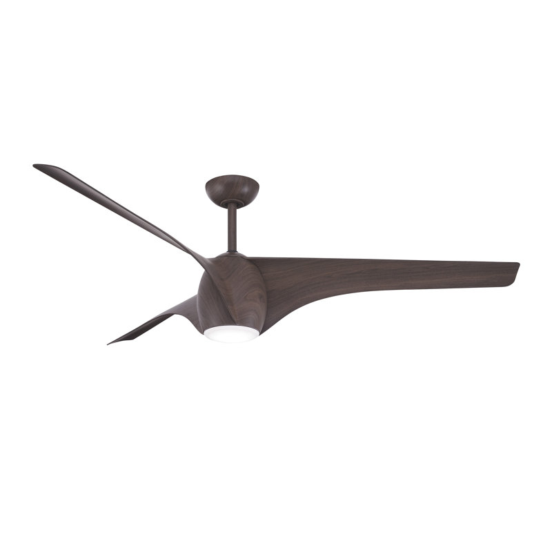 Minka Aire Airewave - 65" Led Ceiling Fan, Dark Maple, Dark Maple, Dark Maple
