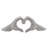 Millsap Ceramic Hand Heart Sculpture -859410193